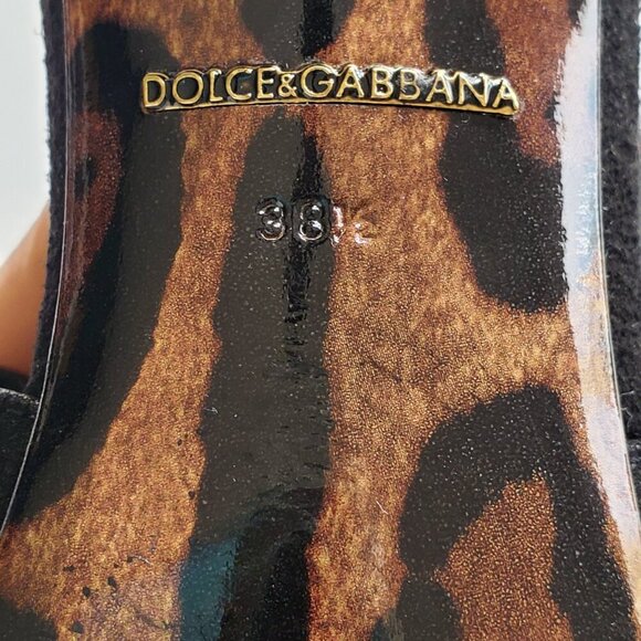 DOLCE & GABBANA NWT BELLUCCI Black Suede Strappy Stilettos 38.5 US 8.5 - Picture 13 of 15